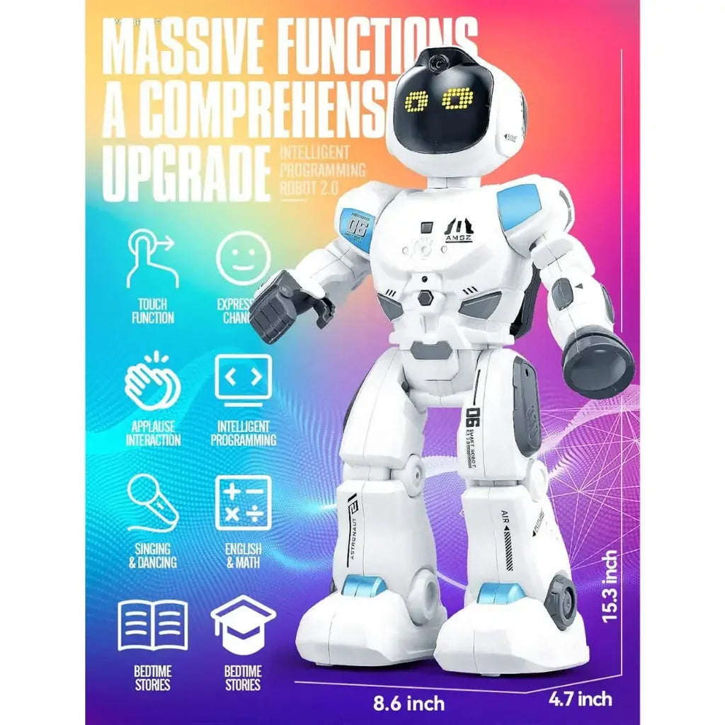 Smart EMO Interactive Robot – Programmable Gesture & Voice Control Toy for Kids 5+ - Naivri