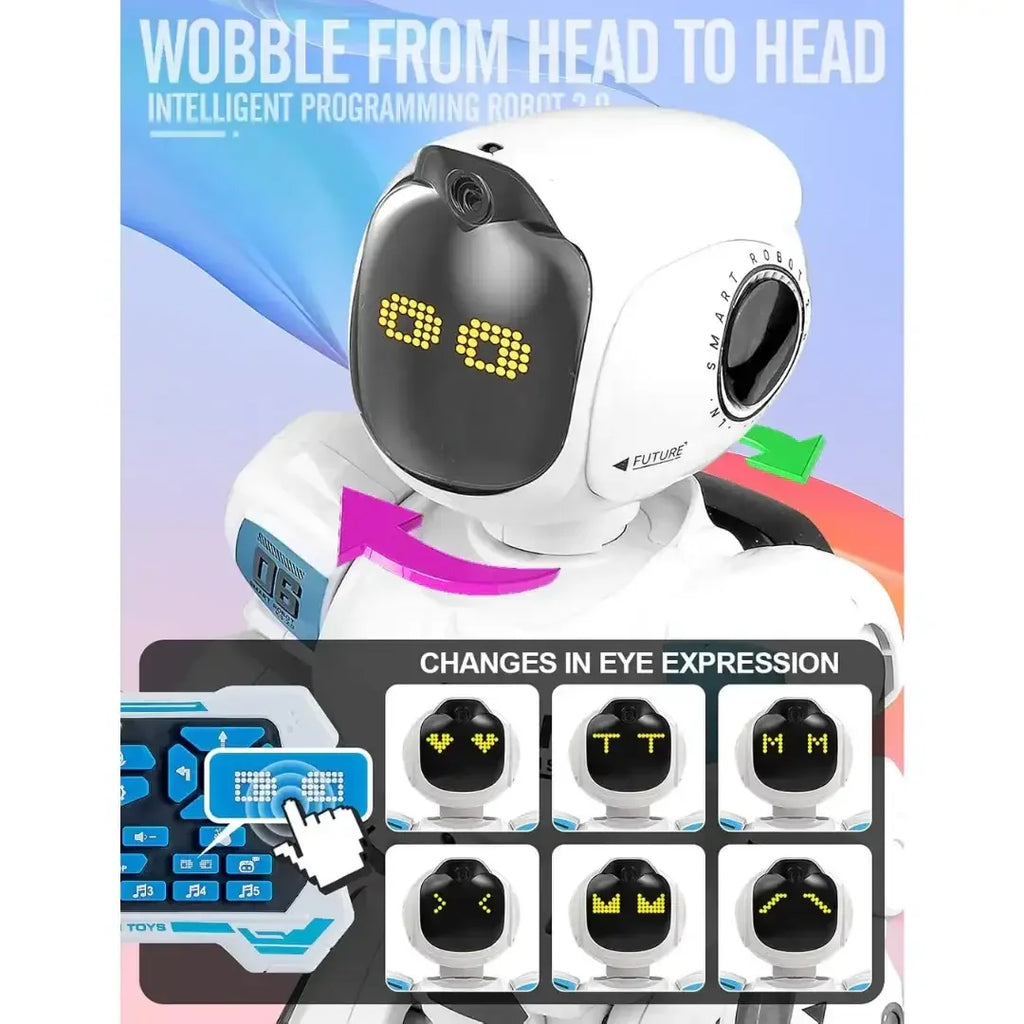 Smart EMO Interactive Robot – Programmable Gesture & Voice Control Toy for Kids 5+ - Naivri