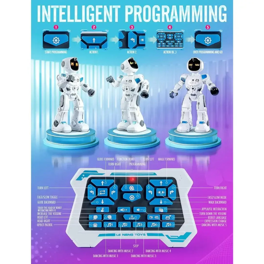 Smart EMO Interactive Robot – Programmable Gesture & Voice Control Toy for Kids 5+ - Naivri