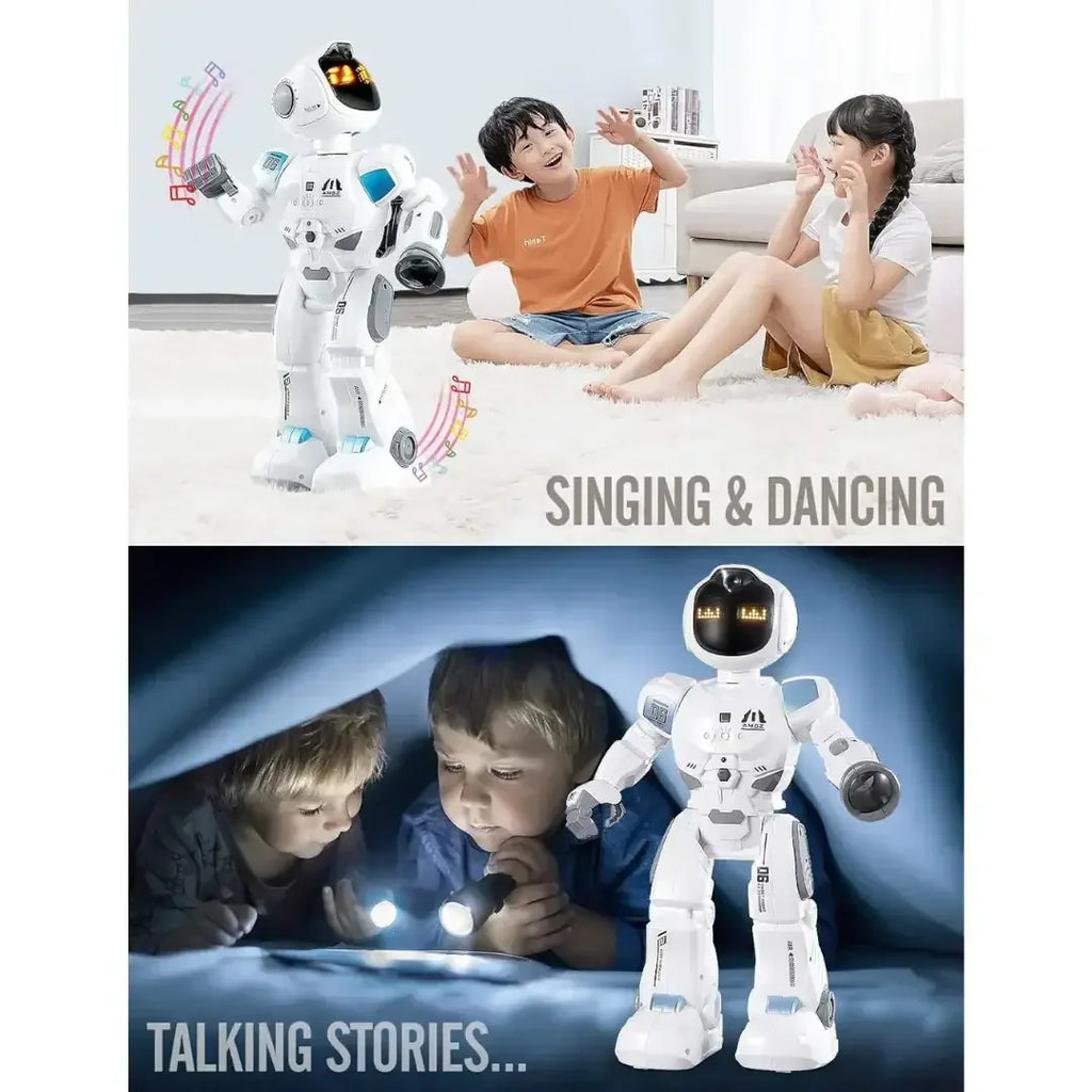 Smart EMO Interactive Robot – Programmable Gesture & Voice Control Toy for Kids 5+ - Naivri