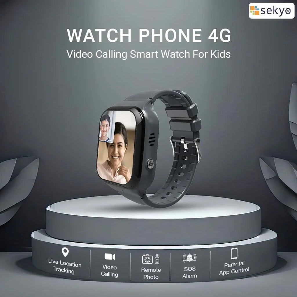 Smart Watch Phone 4G LTE with Video Calling & Live Tracking - Naivri