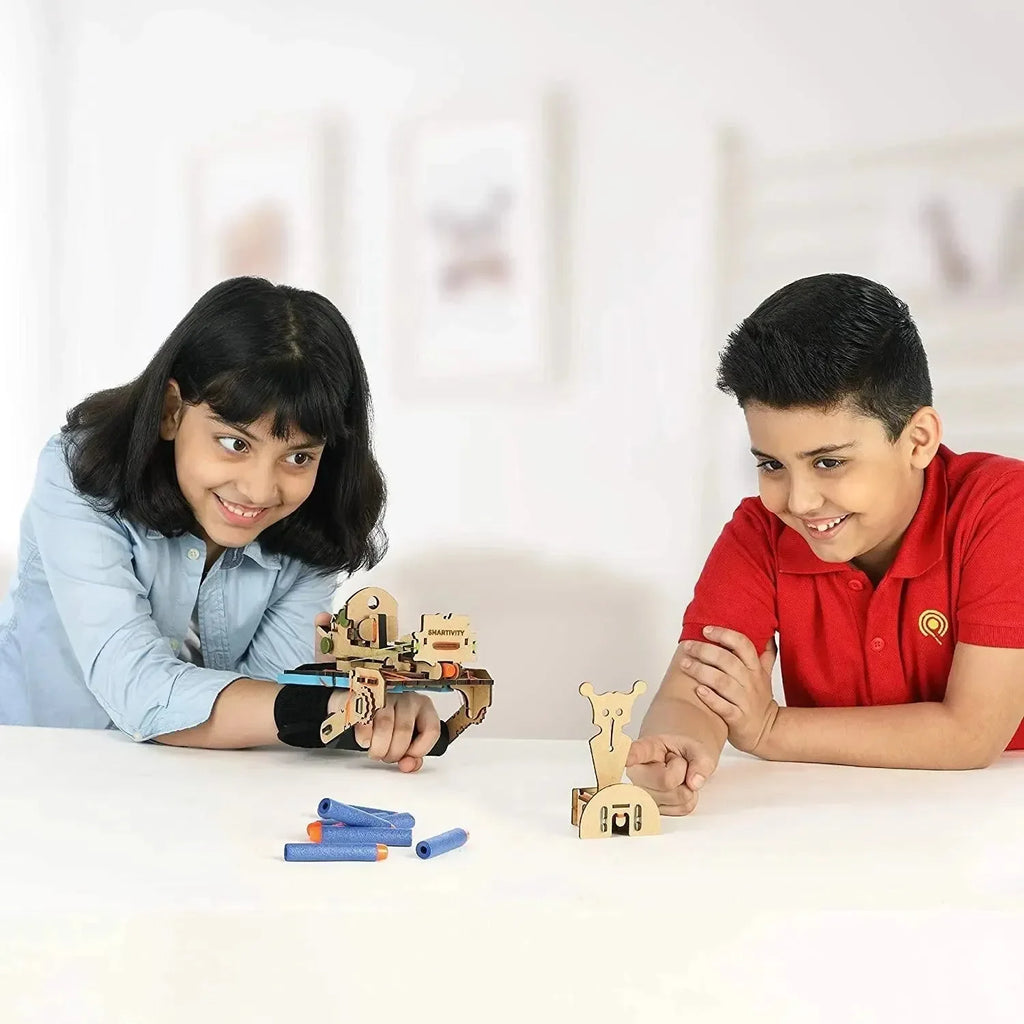 Smartivity Bullseye Bow | STEM Learning Archery Kit for Kids 8-14 | Build, Play & Learn Physics Concepts - Naivri