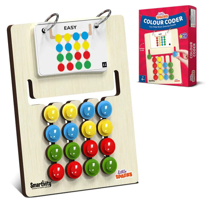 Smartivity Colour Coder – Brain Exercise Puzzle for Kids | Educational DIY Toy (Ages 4-10) - Naivri