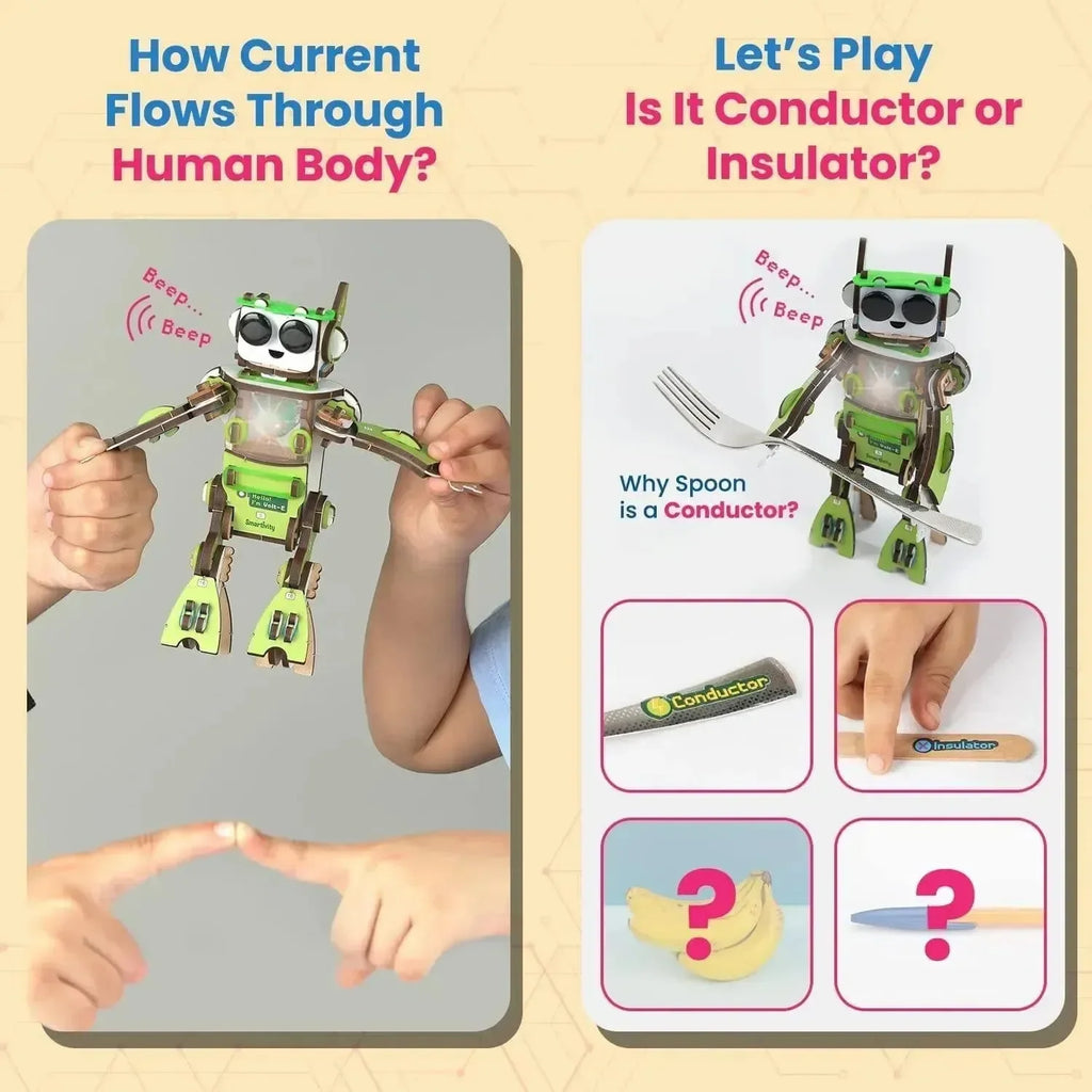 Smartivity Electro Play Lab – 8+ Conductivity-Based Activities | STEAM Science & Circuit Building Kit for Kids Aged 6–12 | Battery Included | Made in India with Eco-Friendly Wood - Naivri