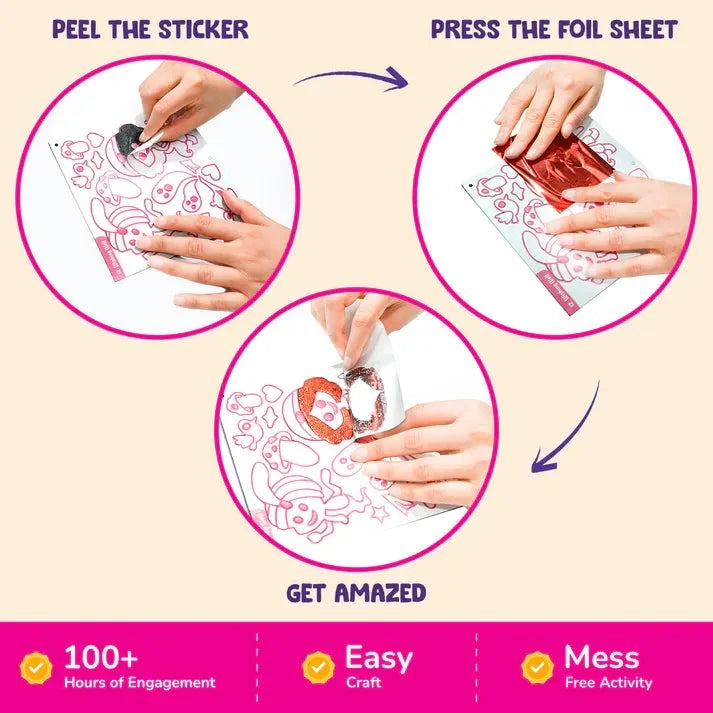 Smartivity Foil Magic – Princess Fairy Tales | DIY Activity Kit for Girls & Boys Ages 4–8 | 129+ Parts | Foil Sheets, Puppets, Picture Canvases | Learn Through Storytelling & Crafting - Naivri
