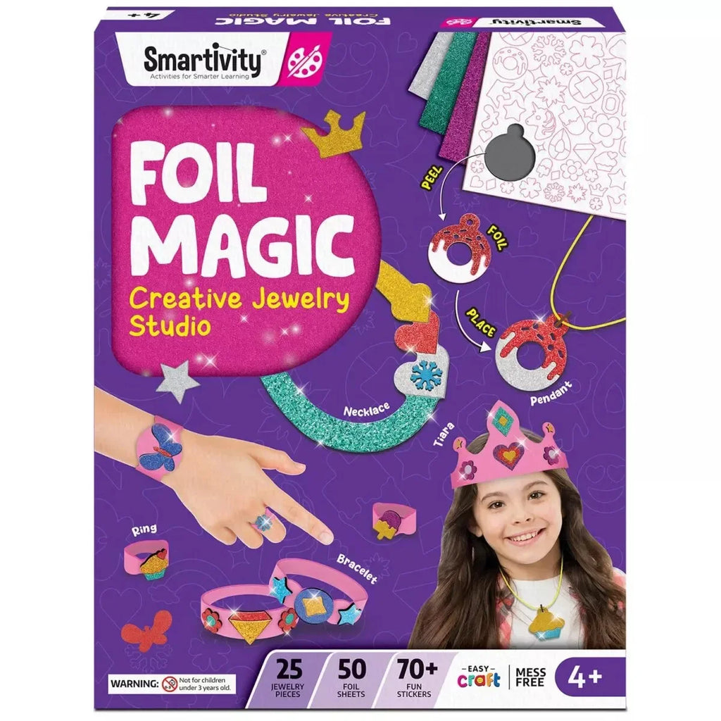 Smartivity Foil Magic – Princess Fairy Tales | DIY Activity Kit for Girls & Boys Ages 4–8 | 129+ Parts | Foil Sheets, Puppets, Picture Canvases | Learn Through Storytelling & Crafting - Naivri