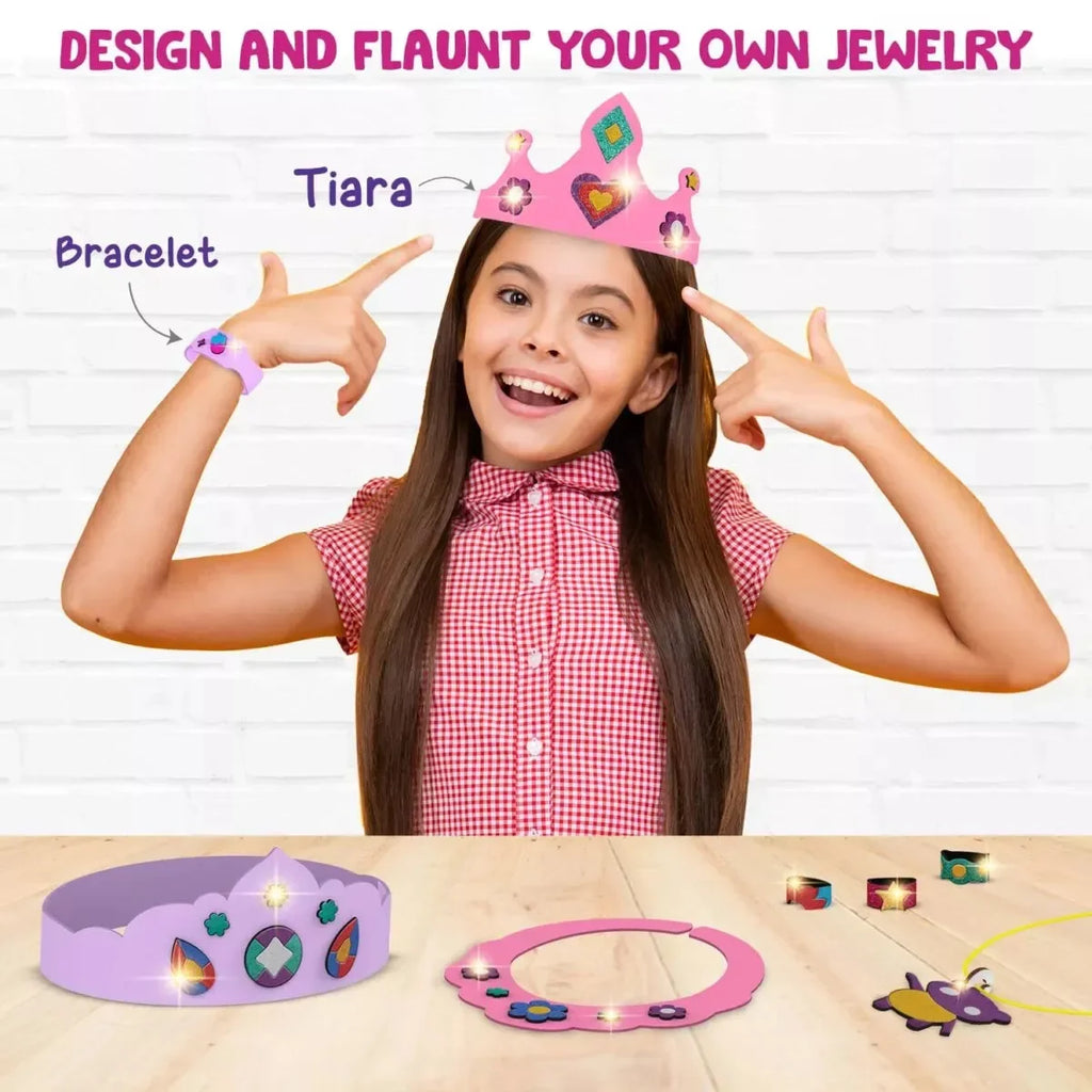 Smartivity Foil Magic – Princess Fairy Tales | DIY Activity Kit for Girls & Boys Ages 4–8 | 129+ Parts | Foil Sheets, Puppets, Picture Canvases | Learn Through Storytelling & Crafting - Naivri