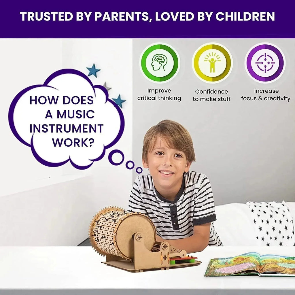 Smartivity Mechanical Xylofun Music Machine | STEM DIY Toy for Kids | Musical Toy for Age 8-14 - Naivri