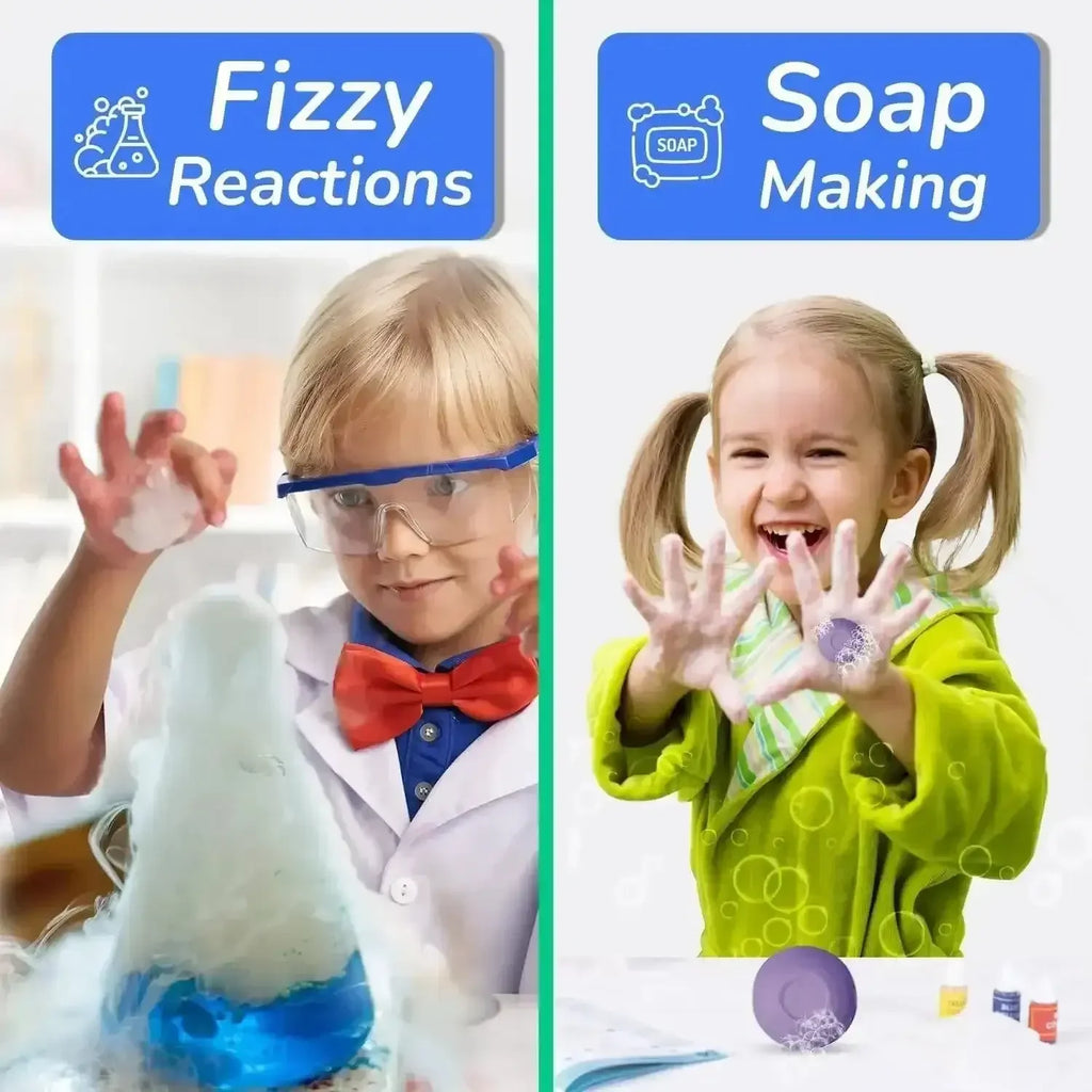 Smartivity Mega Science Lab – 108+ Experiments | Educational Chemistry & Physics STEAM Activity Kit for Kids Aged 6–14 | Learn Acids, Bases, Water Properties, Soap Making, Color Science & More - Naivri