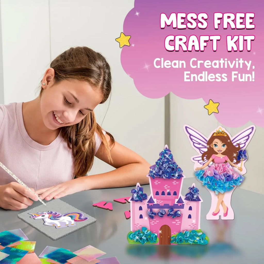 Smartivity Poke ‘n’ Create Princess Wonderland | DIY Art and Craft Kit for Kids | Create Princesses, Unicorns, Castles & More | Hands-On Craft Kit for Girls & Boys Ages 5+ - Naivri
