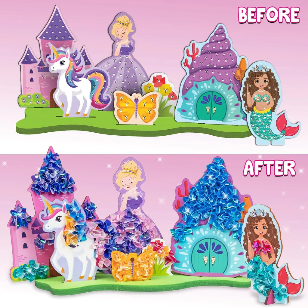 Smartivity Poke ‘n’ Create Princess Wonderland | DIY Art and Craft Kit for Kids | Create Princesses, Unicorns, Castles & More | Hands-On Craft Kit for Girls & Boys Ages 5+ - Naivri