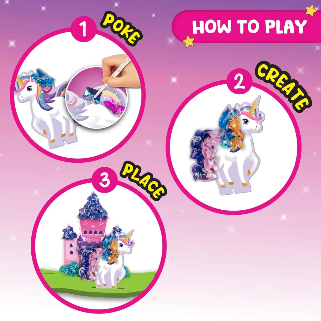 Smartivity Poke ‘n’ Create Princess Wonderland | DIY Art and Craft Kit for Kids | Create Princesses, Unicorns, Castles & More | Hands-On Craft Kit for Girls & Boys Ages 5+ - Naivri