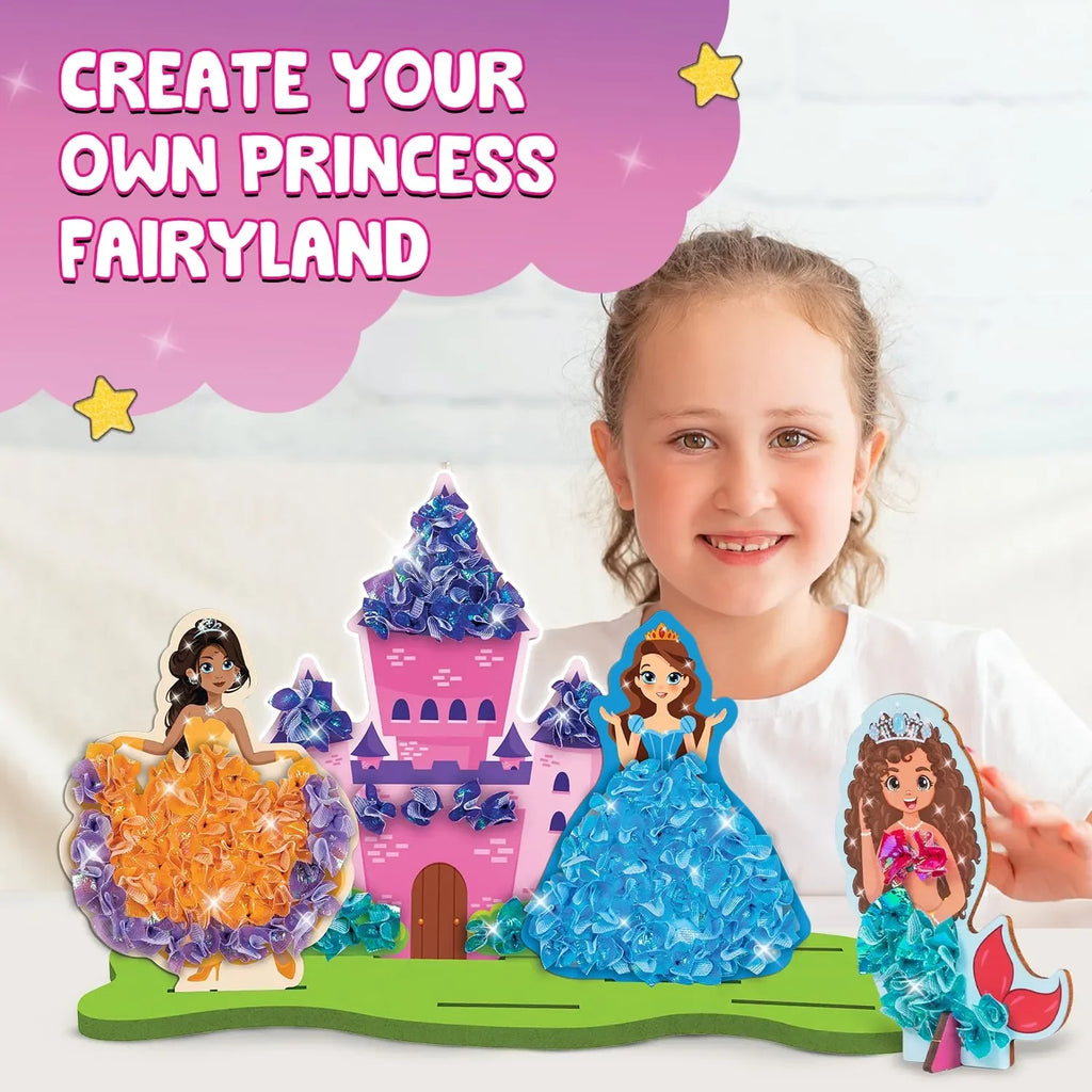 Smartivity Poke ‘n’ Create Princess Wonderland | DIY Art and Craft Kit for Kids | Create Princesses, Unicorns, Castles & More | Hands-On Craft Kit for Girls & Boys Ages 5+ - Naivri