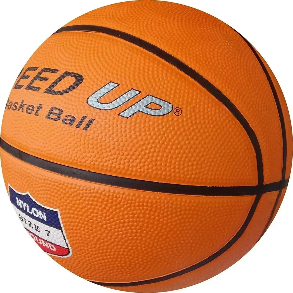 Speed Up Rubber Basketball Size 7 – Durable Training Ball for Ages 15+ - Naivri