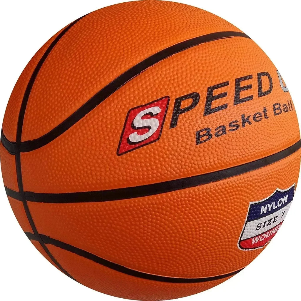 Speed Up Rubber Basketball Size 7 – Durable Training Ball for Ages 15+ - Naivri