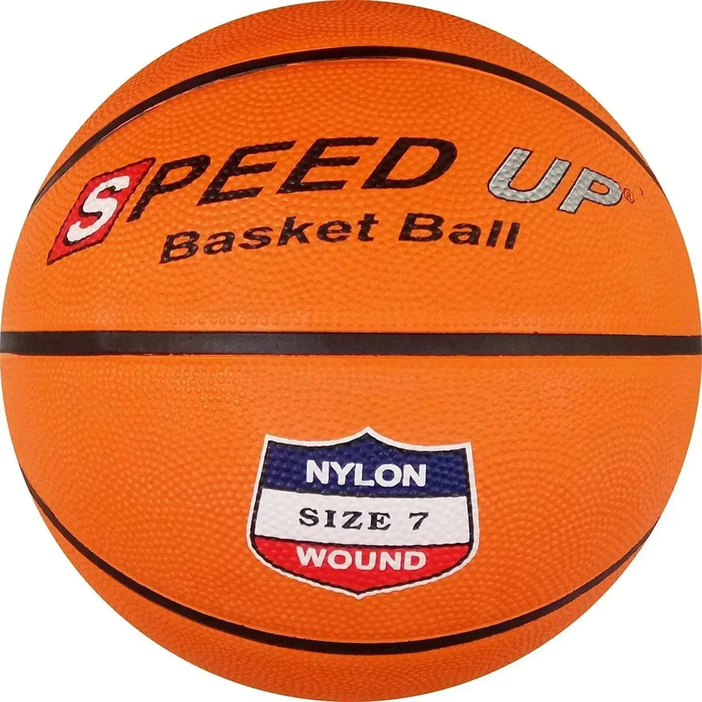 Speed Up Rubber Basketball Size 7 – Durable Training Ball for Ages 15+ - Naivri