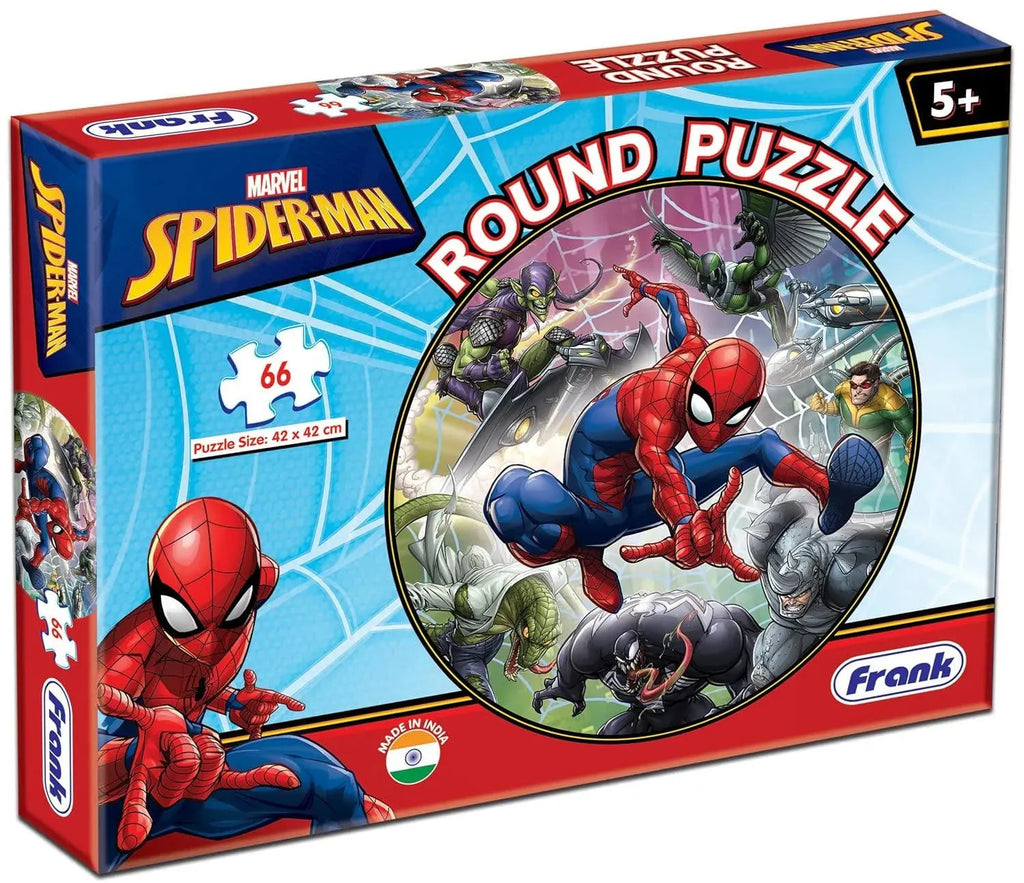 Spiderman Round Puzzle 66 Pcs 90160 - Naivri