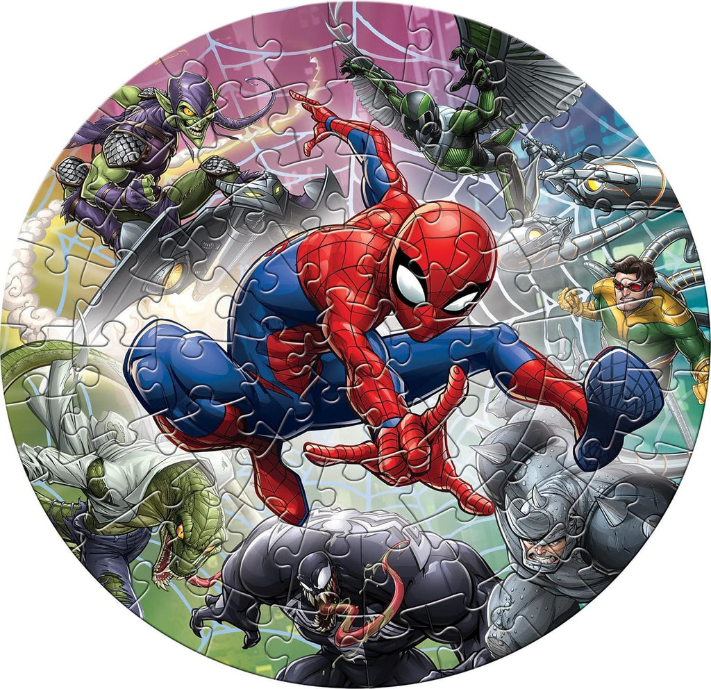 Spiderman Round Puzzle 66 Pcs 90160 - Naivri