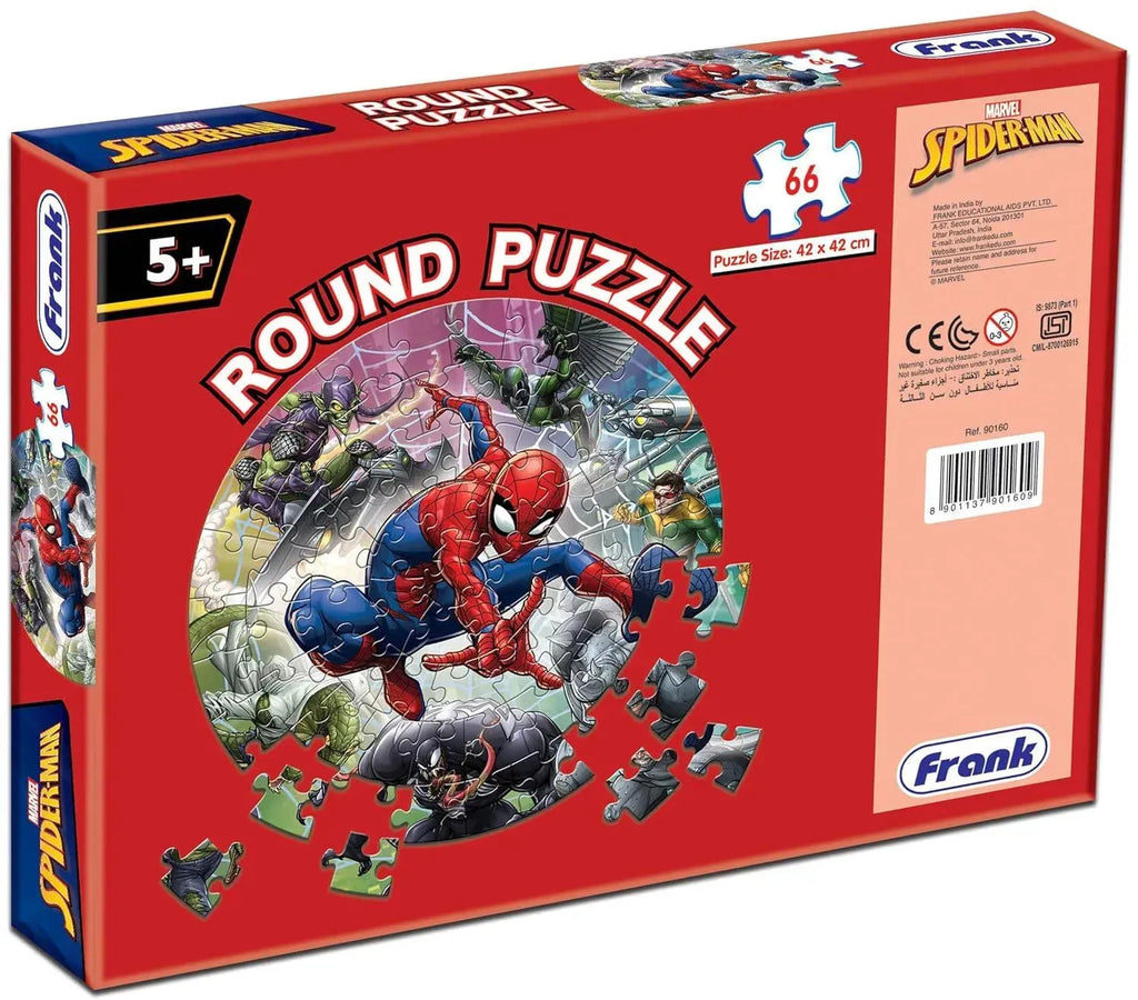 Spiderman Round Puzzle 66 Pcs 90160 - Naivri