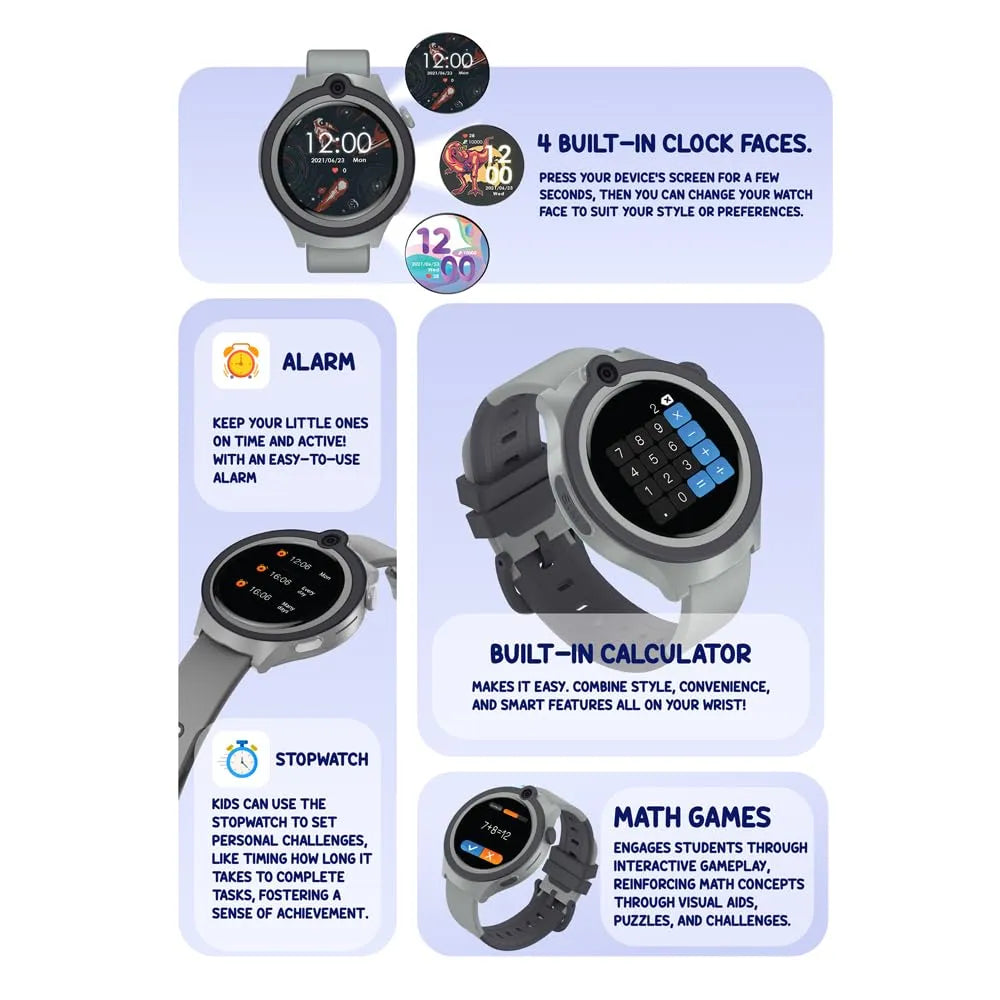 Spiky Cacus 4G Kids Smart Watch Black - Naivri