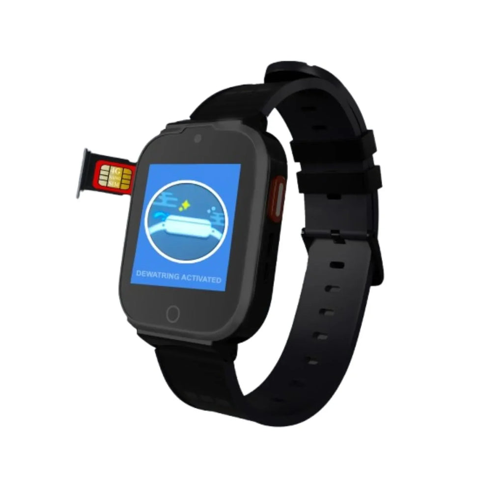 Spiky Cyclops 4G Kids Smart Watch Black | Waterproof | GPS Tracker | SOS | 4G Video Call | Age 4-14 - Naivri