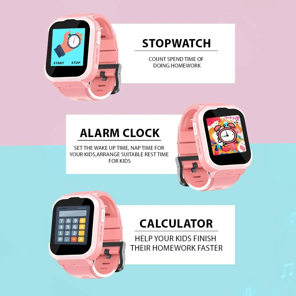 Spiky Cyclops 4G Kids Smart Watch Pink - Naivri