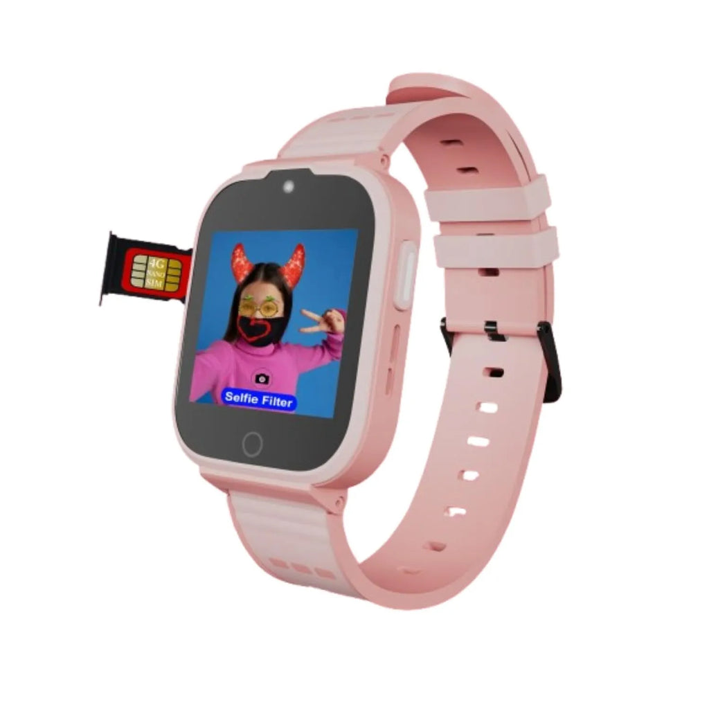 Spiky Cyclops 4G Kids Smart Watch Pink - Naivri