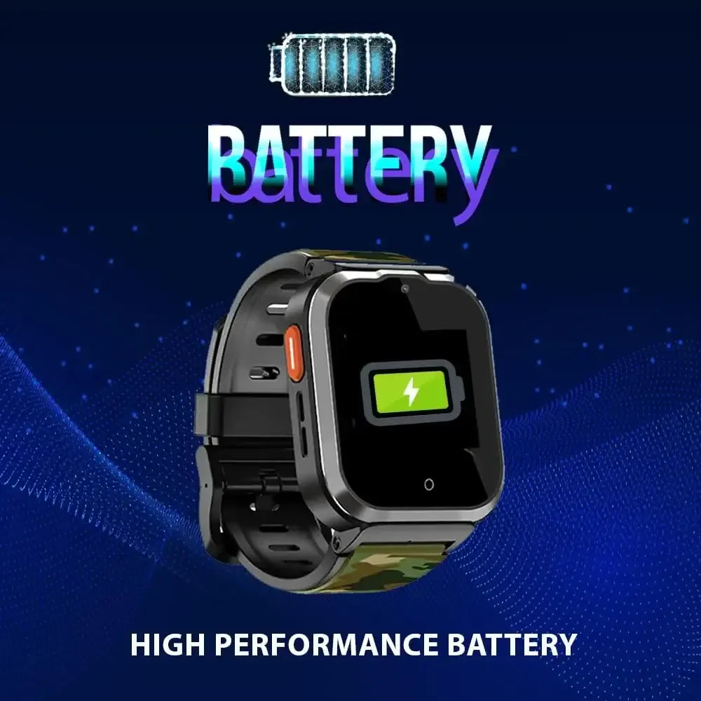 Spiky Cyclops 4G Kids Smart Watch Printed Black | GPS Tracker | SOS Alert | Video Calling | Waterproof | Educational Games | For Kids 4–14 - Naivri