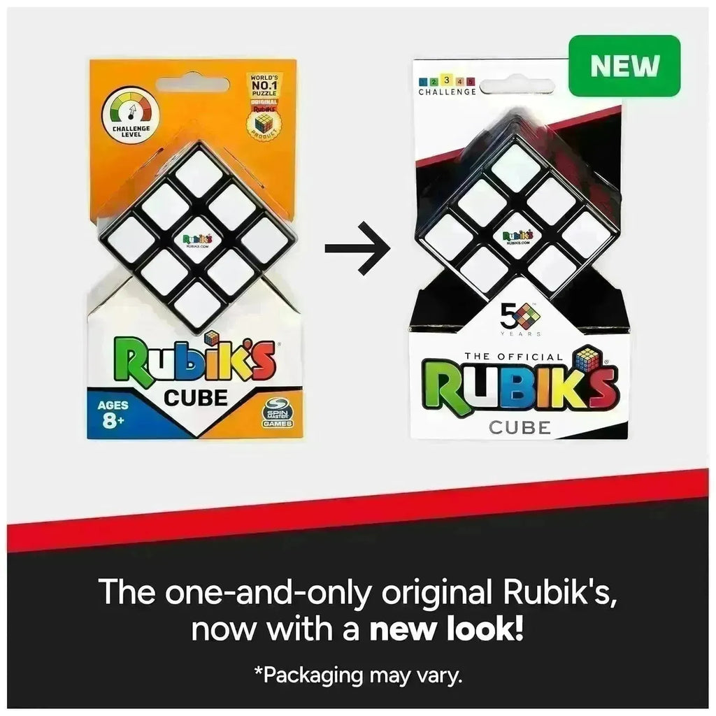 Spinmaster Rubiks Cube, The Original 3X3 Colour - Naivri