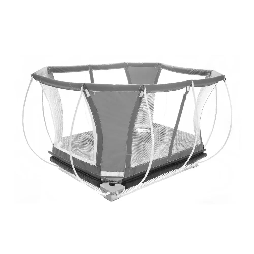 Springfree 3-in-1 Mini Trampoline with Enclosure M18 – Safe Indoor & Outdoor Trampoline for Kids and Family Fitness - Naivri