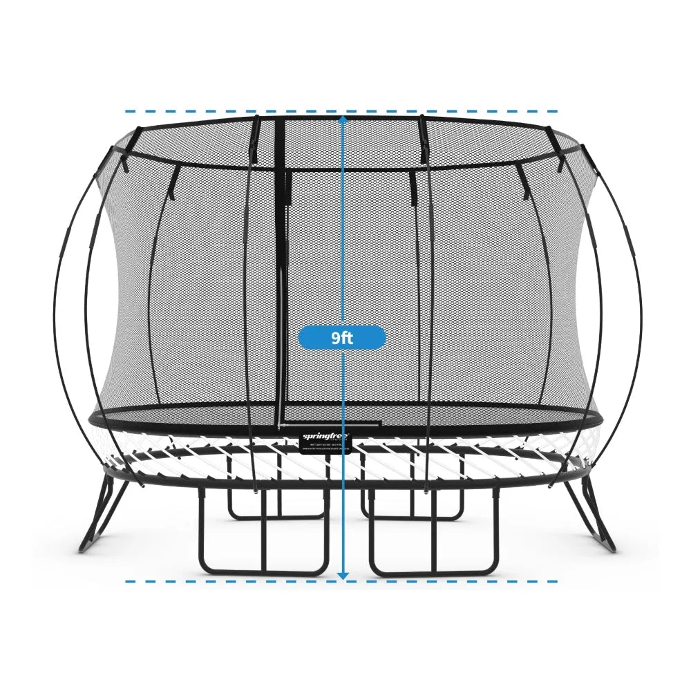 Springfree Medium Oval Trampoline with Enclosure - Naivri