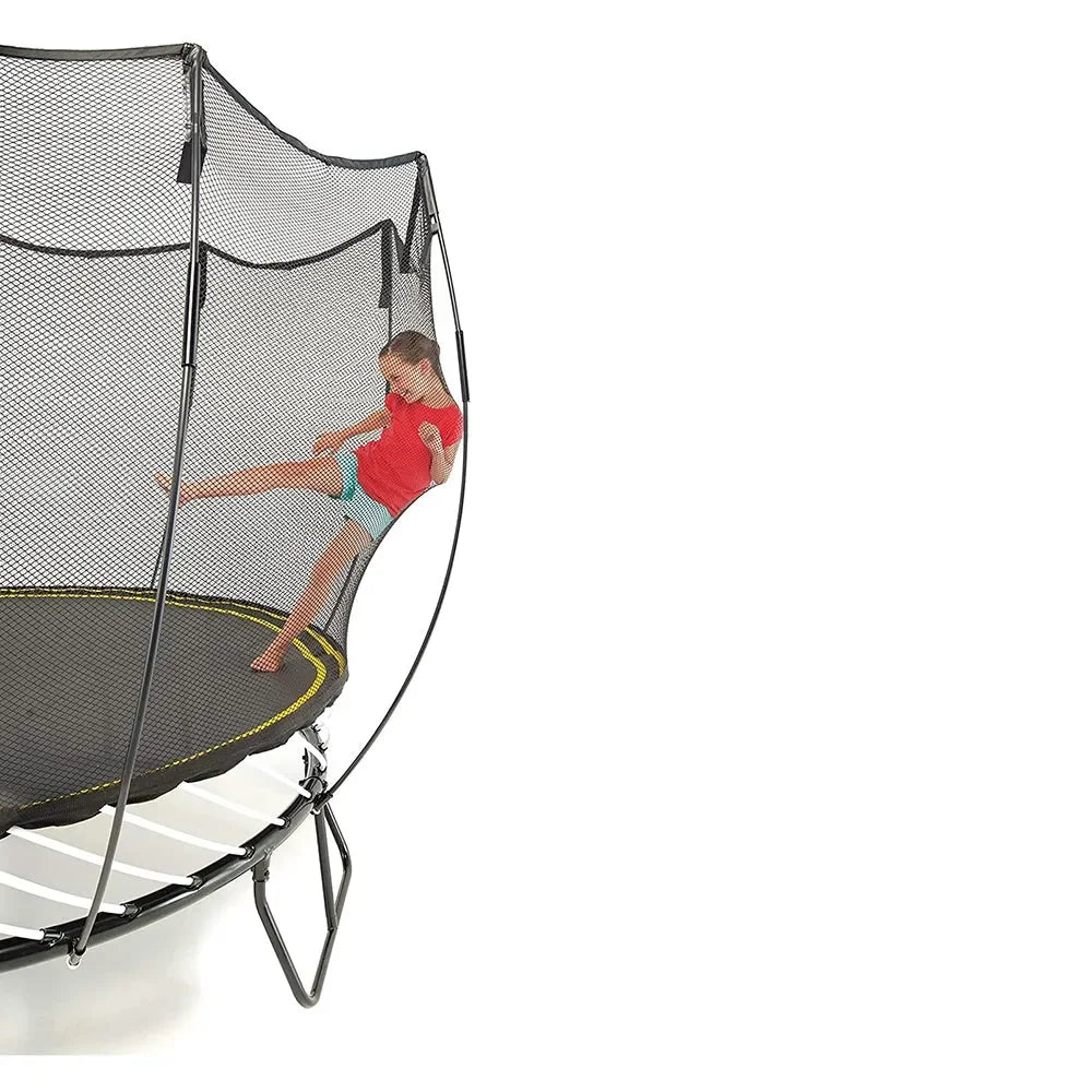 Springfree Medium Oval Trampoline With Enclosure O77 – 8ft x 11ft Springless Trampoline for Active Kids and Narrow Backyards - Naivri