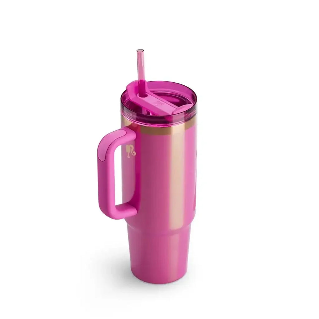 Stanley Barbie FlowState Stainless Steel Tumbler – 40 oz, Ages 8+ - Naivri