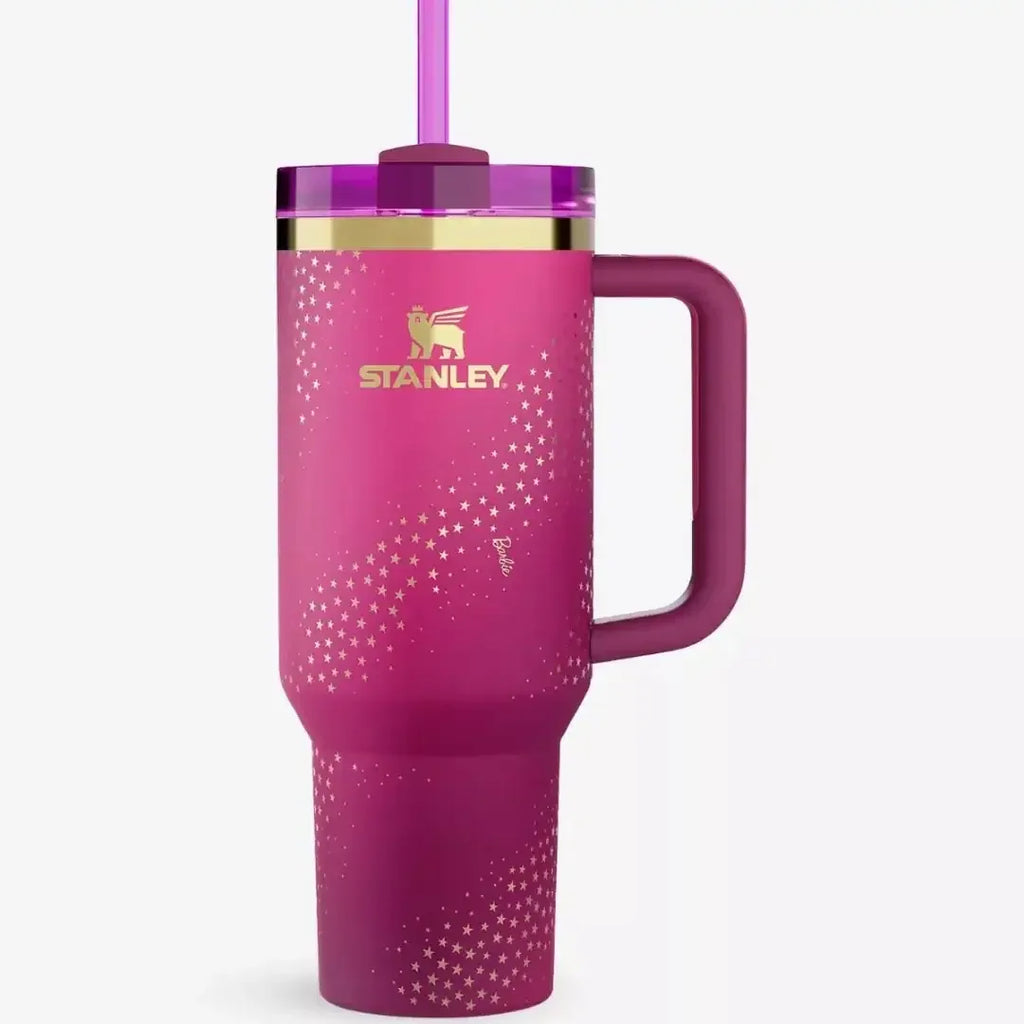 Stanley Barbie FlowState Stainless Steel Tumbler – 40 oz, Ages 8+ - Naivri