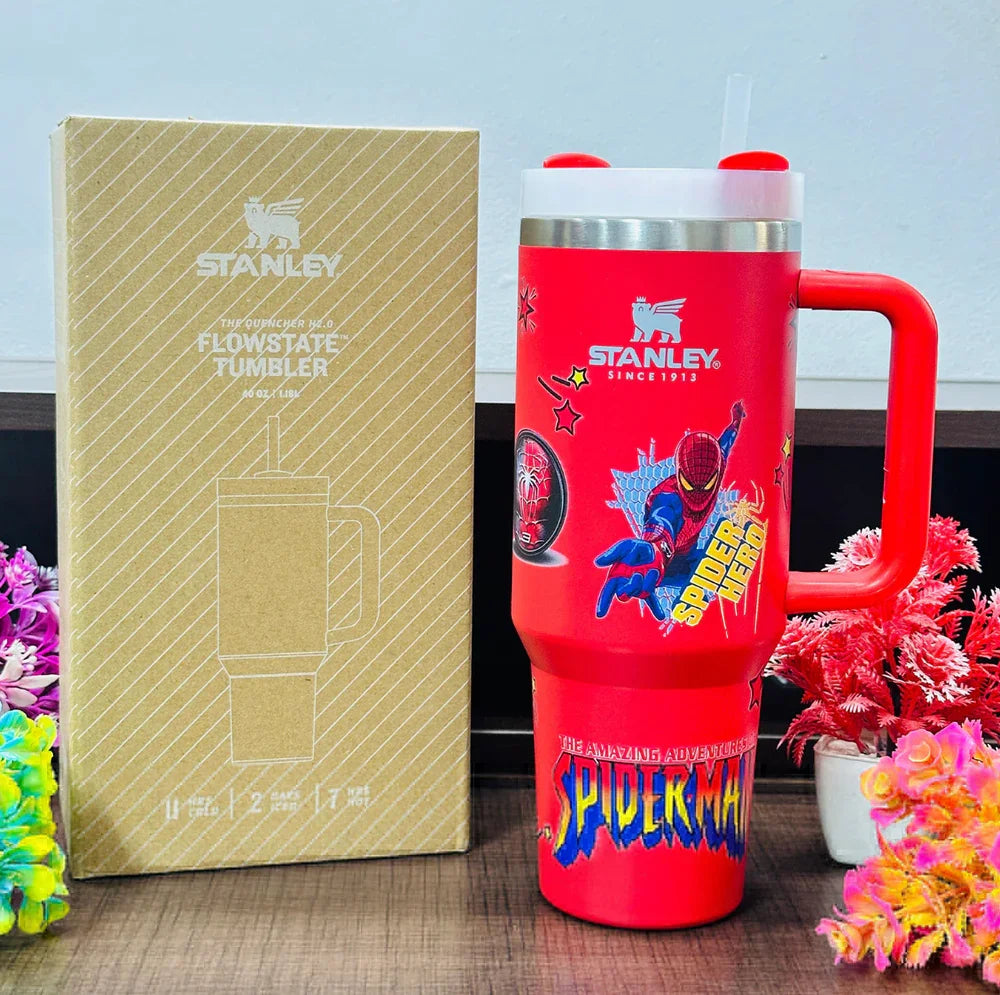 Stanley × Marvel Spiderman Quencher Tumbler – 40oz | Limited Edition - Naivri