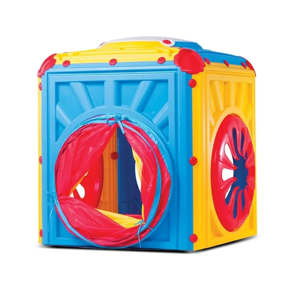 Starplay Activity Cube with Flex Tunnel – Modular Indoor & Outdoor Playhouse for Toddlers and Kids - Naivri