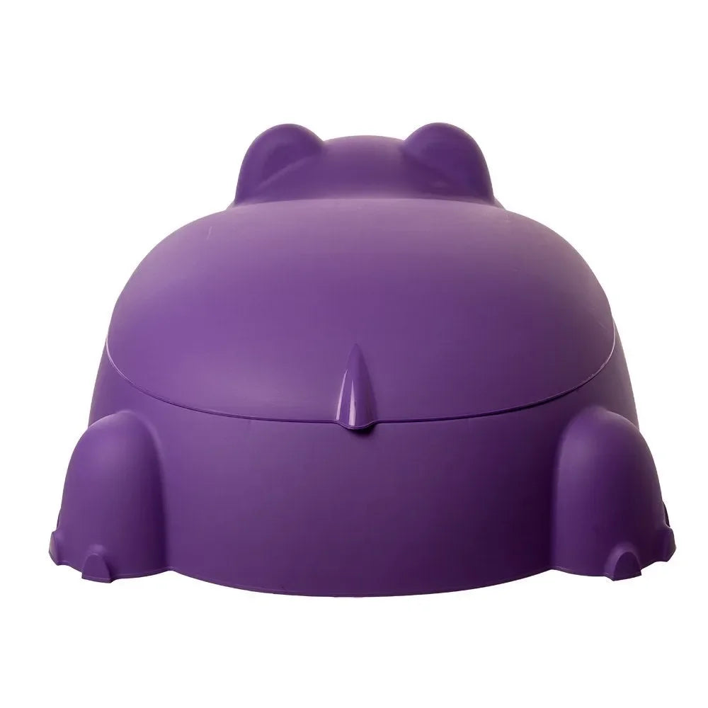 Starplay Hippo Pool/Sandpit with Cover – Versatile Outdoor Toddler Pool & Sandbox for Ages 1 to 3 Years - Naivri