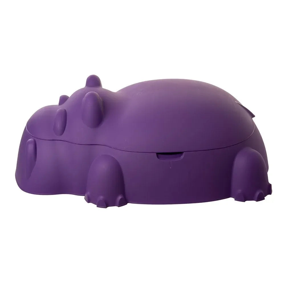 Starplay Hippo Pool/Sandpit with Cover – Versatile Outdoor Toddler Pool & Sandbox for Ages 1 to 3 Years - Naivri