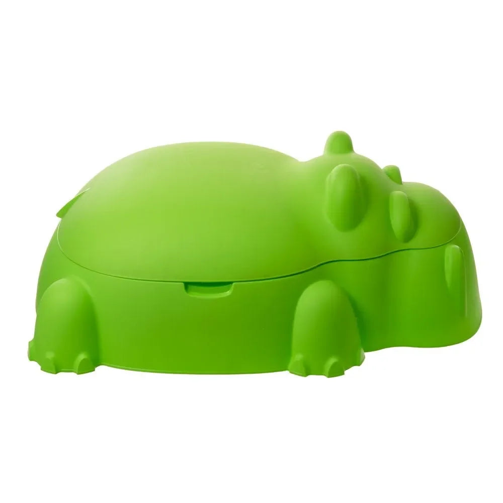 Starplay Hippo Pool/Sandpit with Cover – Versatile Outdoor Toddler Pool & Sandbox for Ages 1 to 3 Years - Naivri