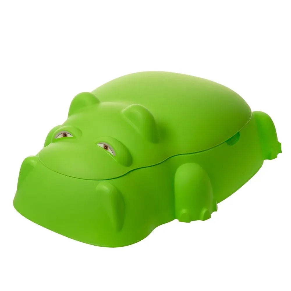 Starplay Hippo Pool/Sandpit with Cover – Versatile Outdoor Toddler Pool & Sandbox for Ages 1 to 3 Years - Naivri