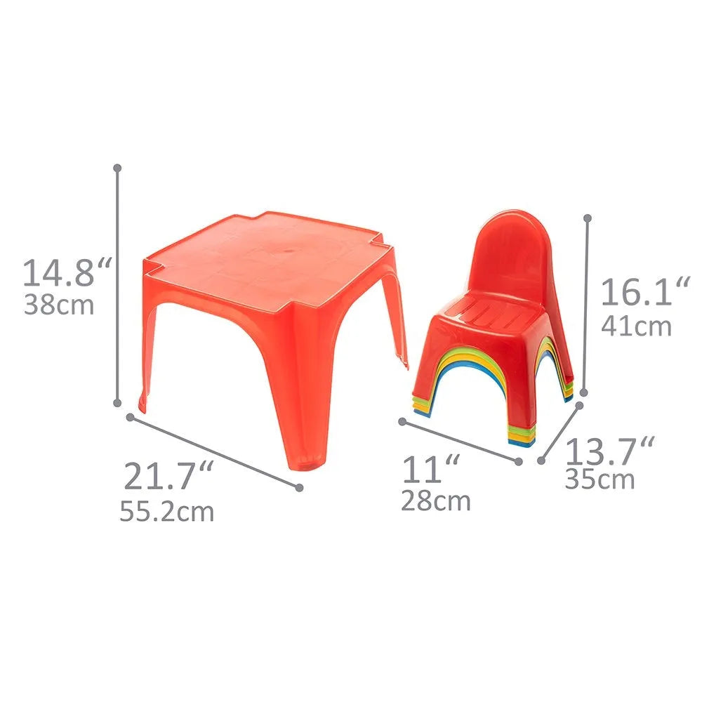 Starplay Keren set: 1 Table & 4 Chairs - Naivri