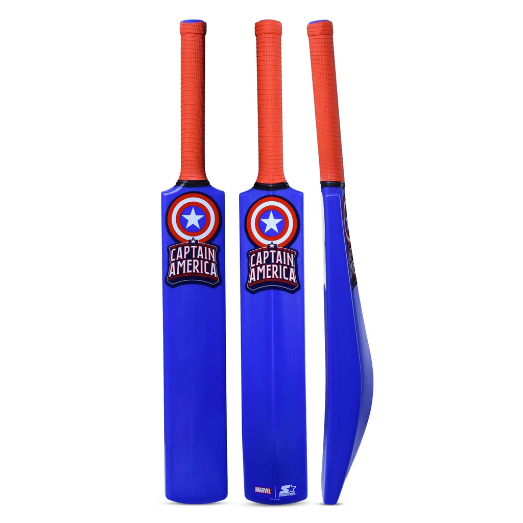 Starter Captain America Cricket Bat N Ball Size 1 - Naivri