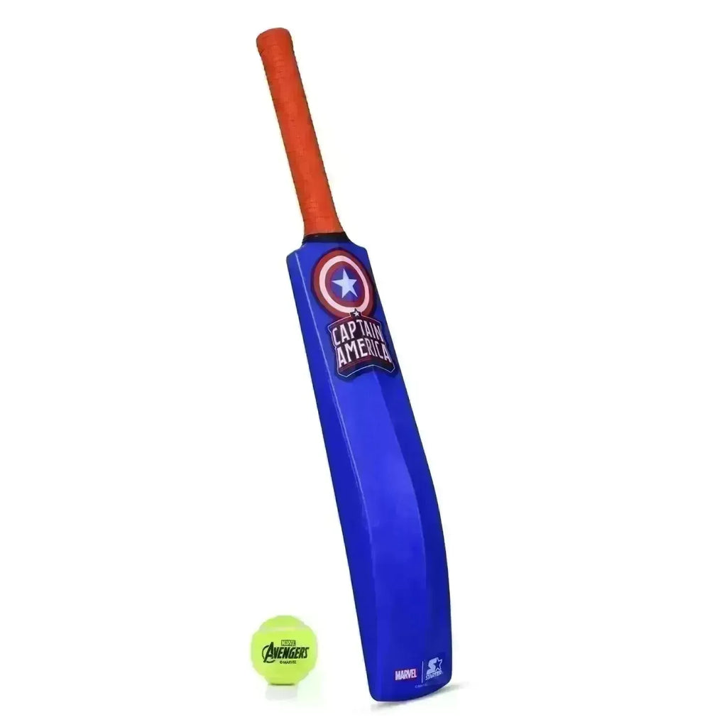 Starter Captain America Cricket Bat N Ball Size 1 - Naivri