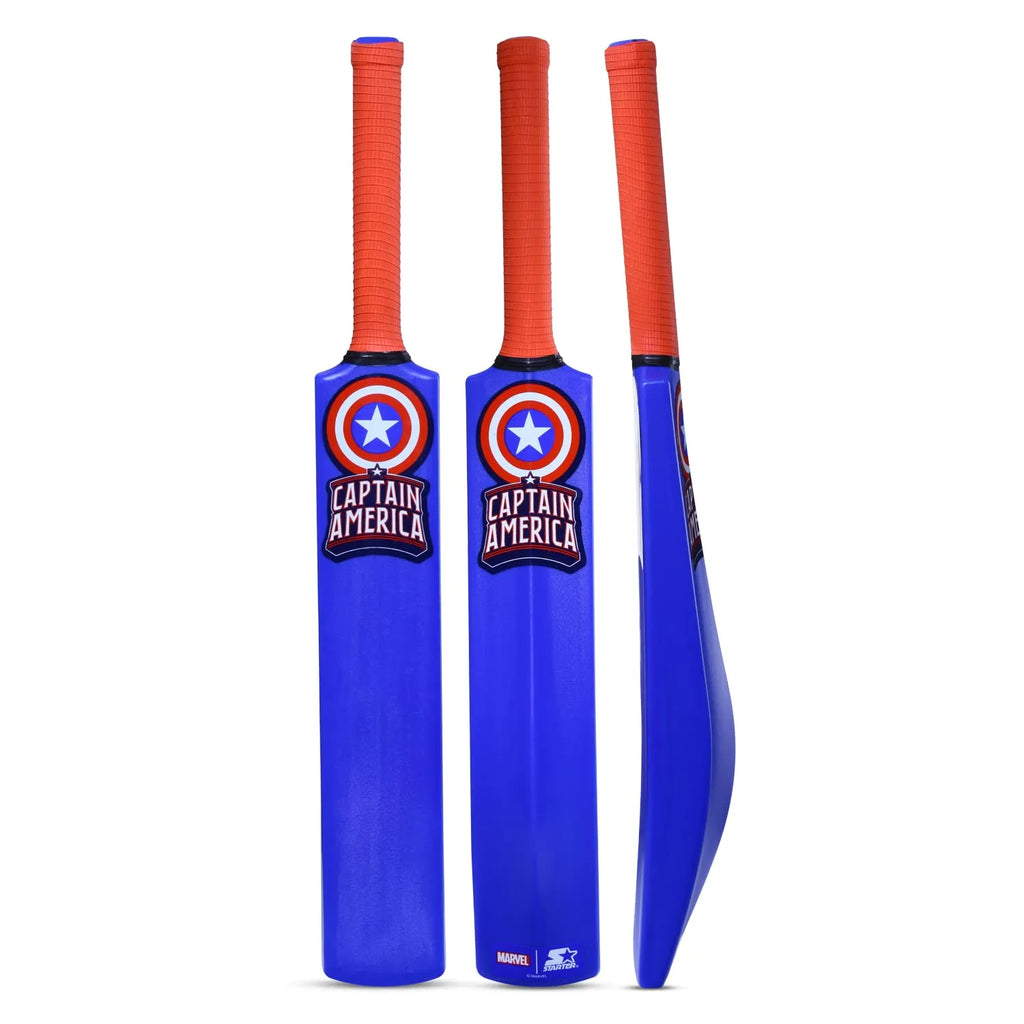 Starter Captain America Cricket Bat N Ball Size 4 - Naivri