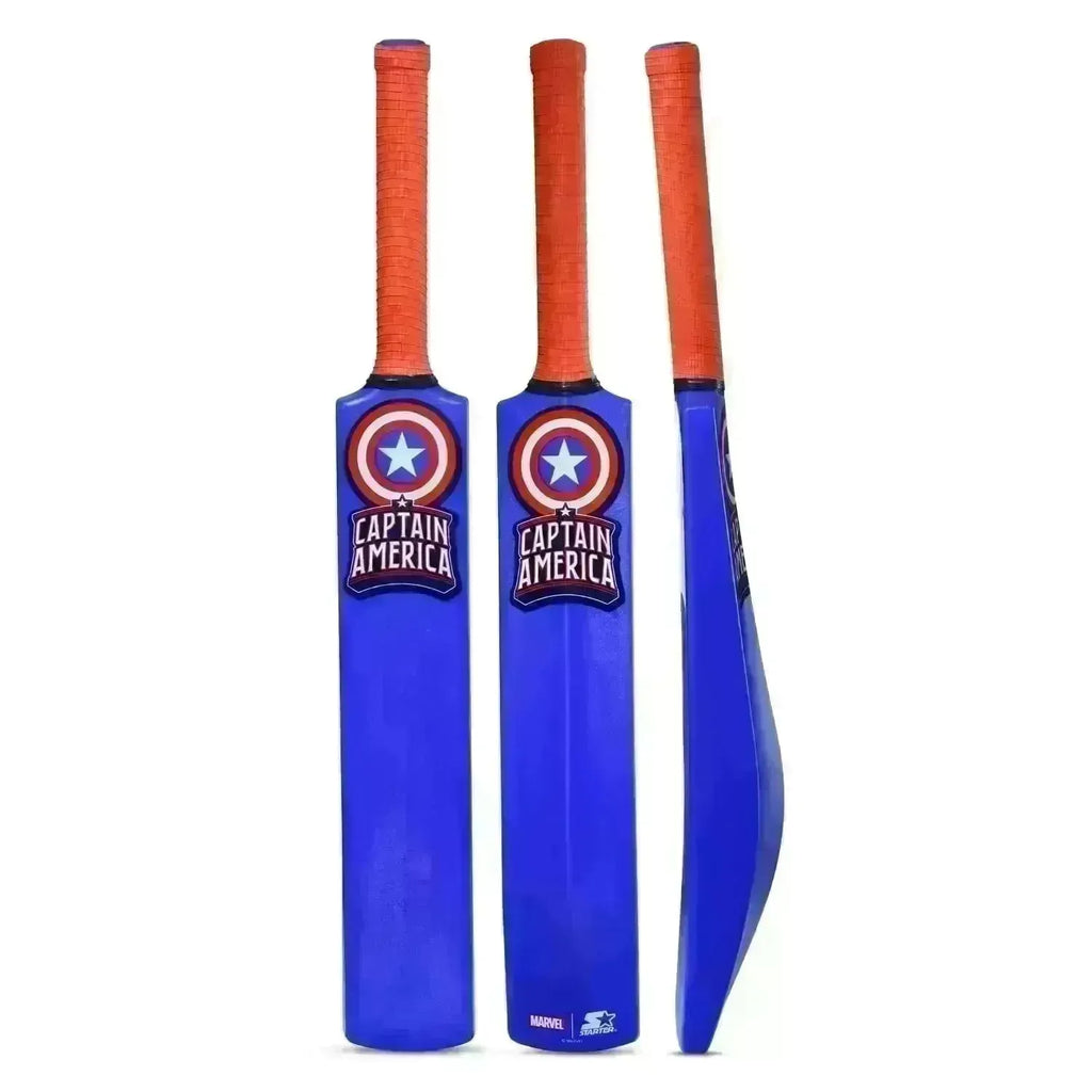 Starter Captain America Cricket Bat N Ball Size 4 - Naivri