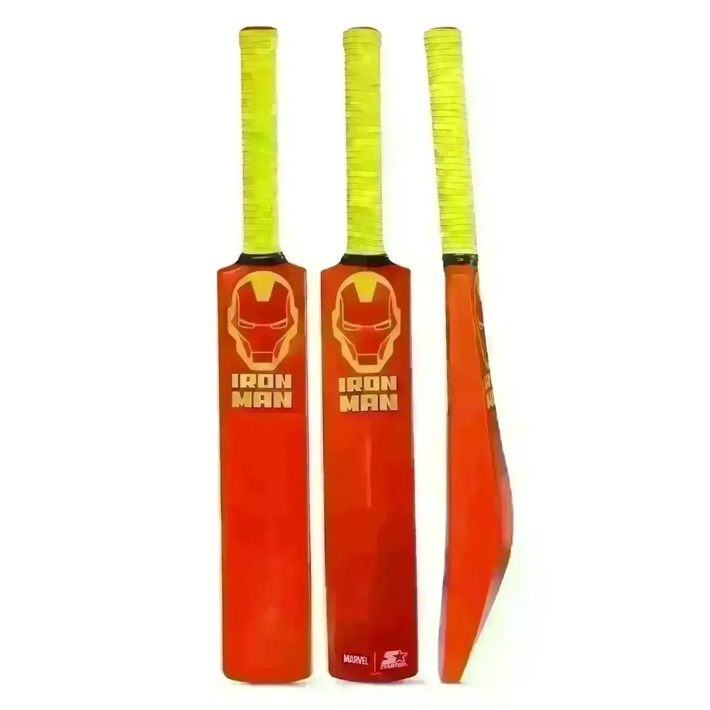Starter Iron Man Cricket Bat N Ball Size 4 – Lightweight, Durable Cricket Set for Kids 3+ - Naivri