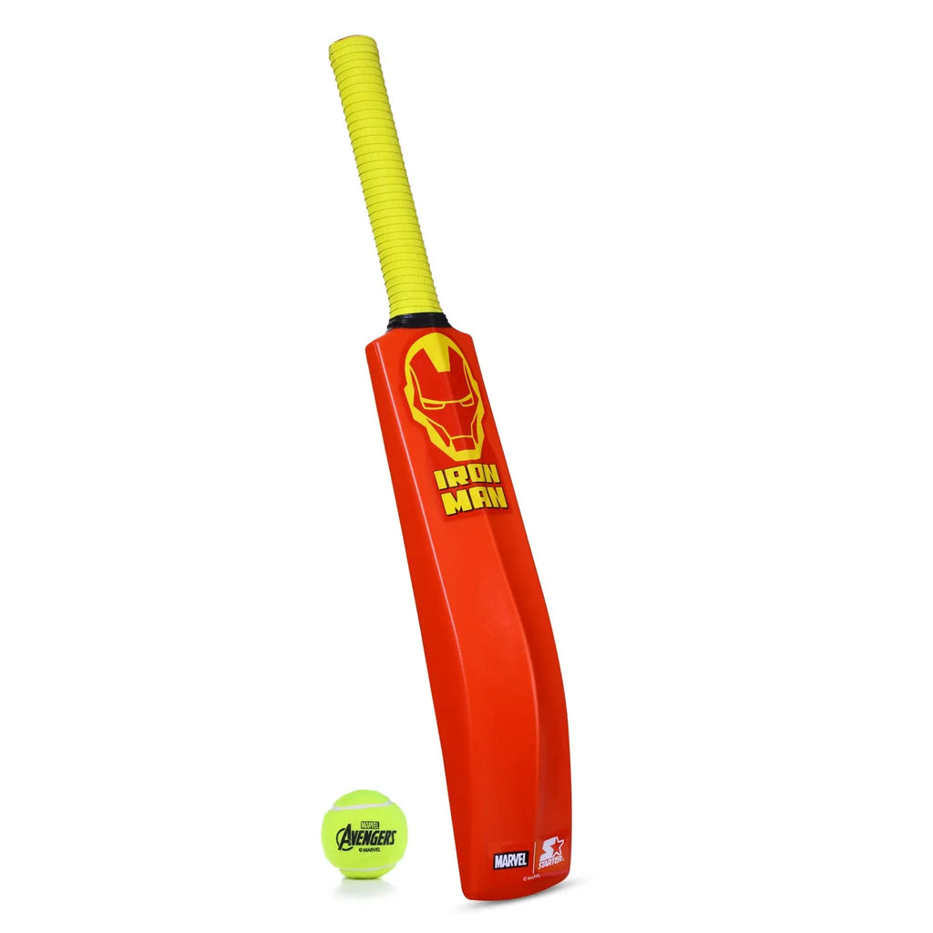 Starter Iron Man Cricket Bat N Ball Size 4 - Naivri