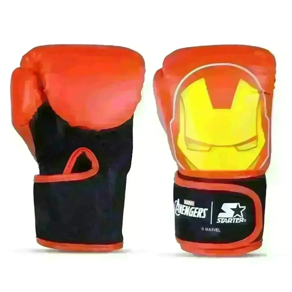 Starter Iron Man Focus Pad with Boxing Gloves – Avengers Training Set for Kids & Beginners - Naivri