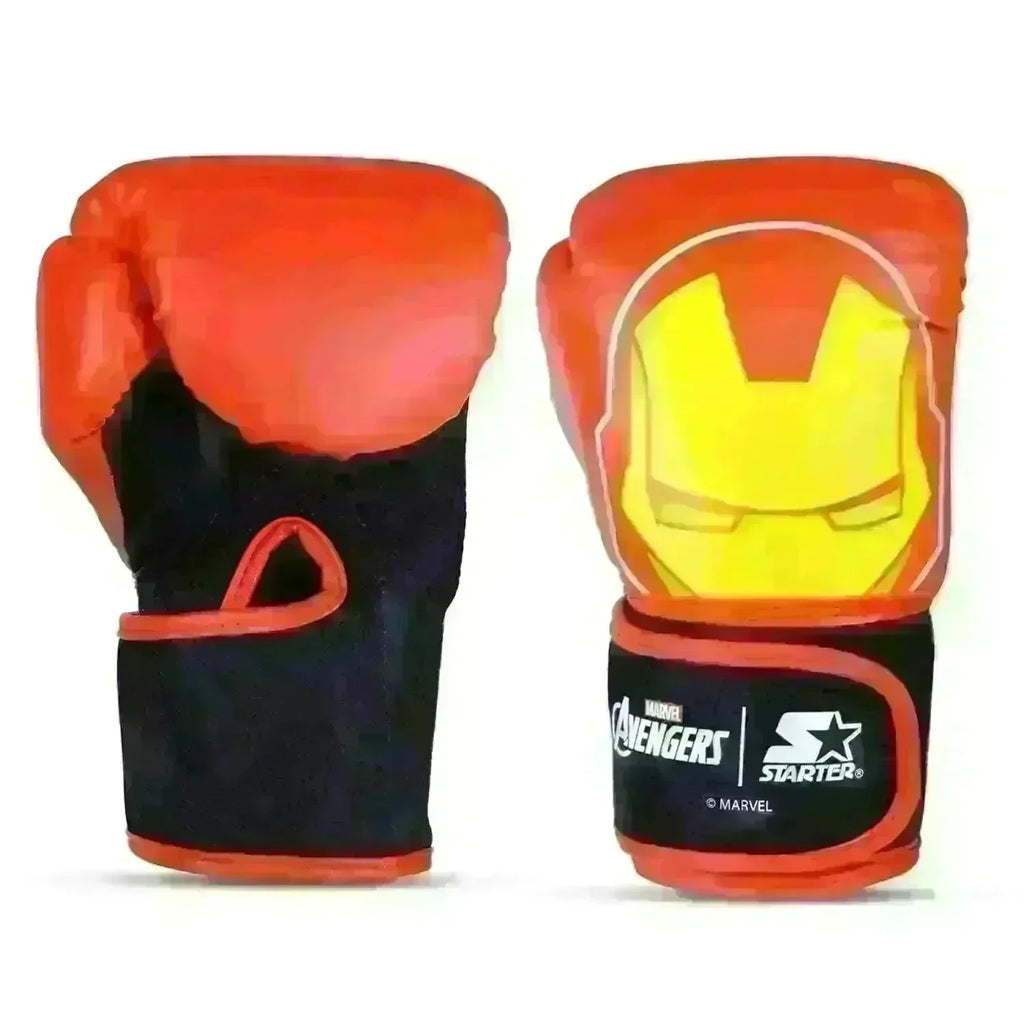Starter Iron Man Focus Pad with Boxing Gloves – Avengers Training Set for Kids & Beginners - Naivri