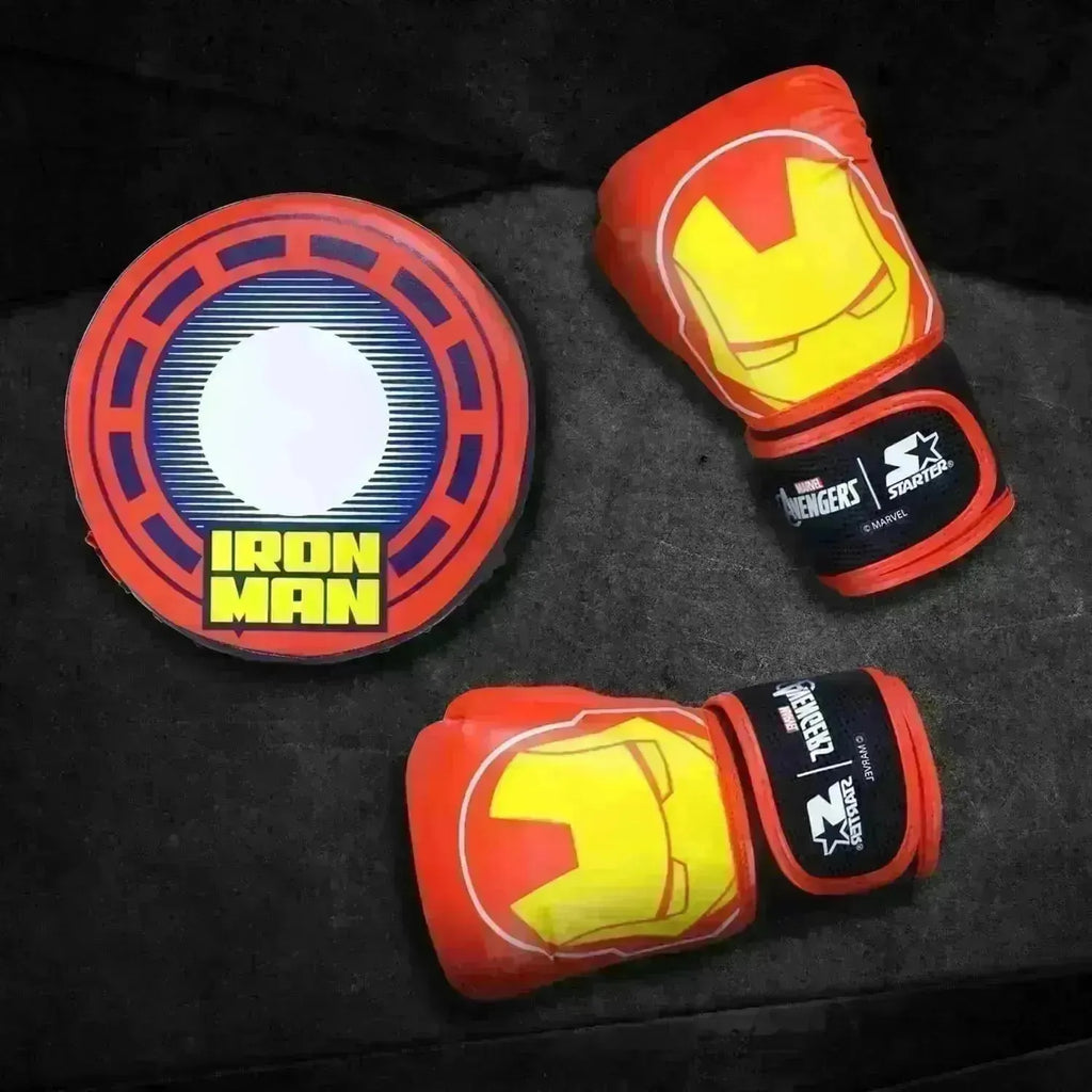 Starter Iron Man Focus Pad with Boxing Gloves - Naivri